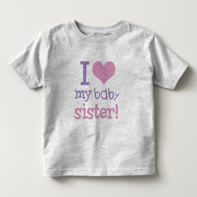 I Kärlek My Baby Sister Kids T-Shirts & Gifts (Framsida)