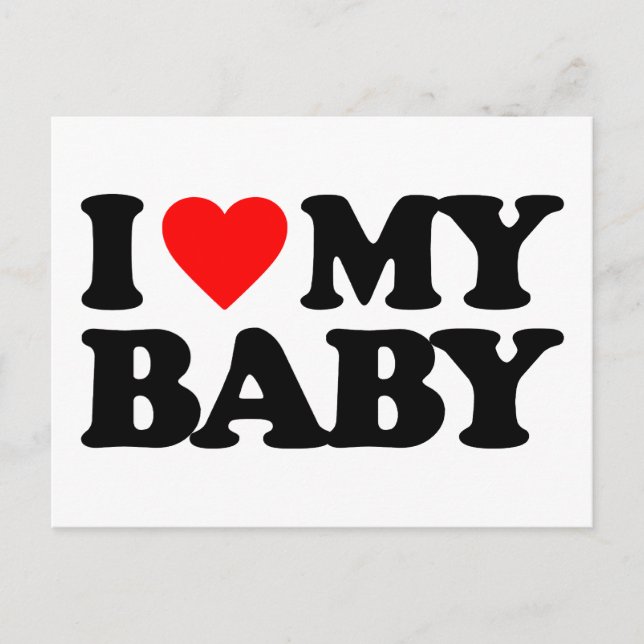I KÄRLEK MY BABY VYKORT (Framsida)