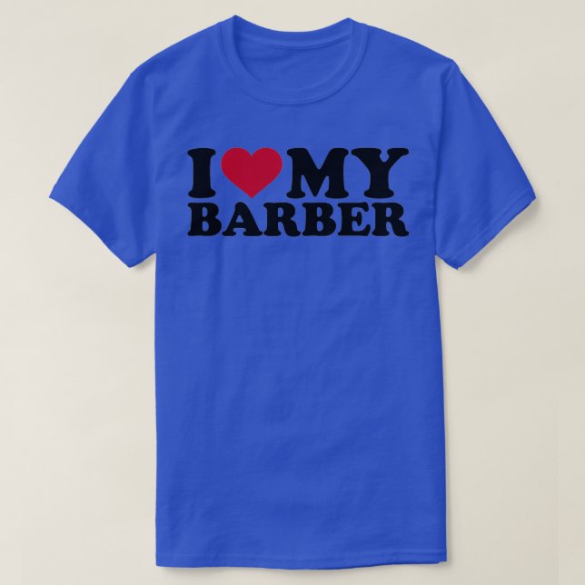 I kärlek my Barber T Shirt (Design framsida)