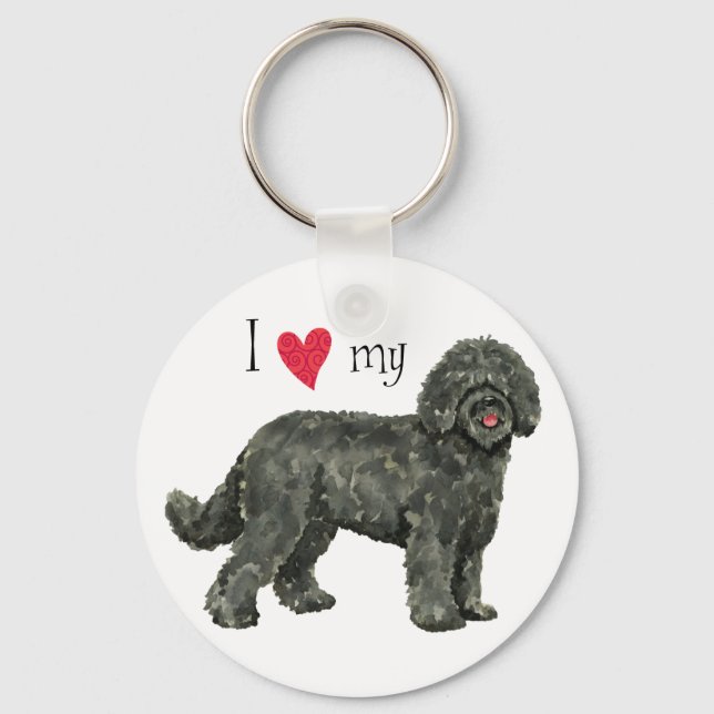 I Kärlek my Barbet Nyckelring (Framsida)