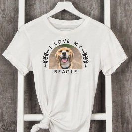 I Kärlek My Beagle Hund Photo T Shirt