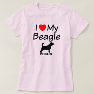 I Kärlek My Beagle Hund T-shirt