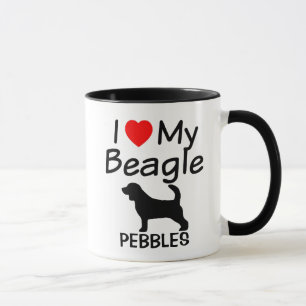 I Kärlek My Beagle Hundar Mugg