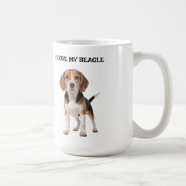 I Kärlek My Beagle Kaffemugg (Höger)