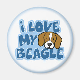 I Kärlek My Beagle Magnet