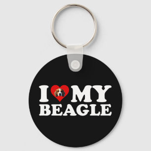 I Kärlek My Beagle Nyckelring