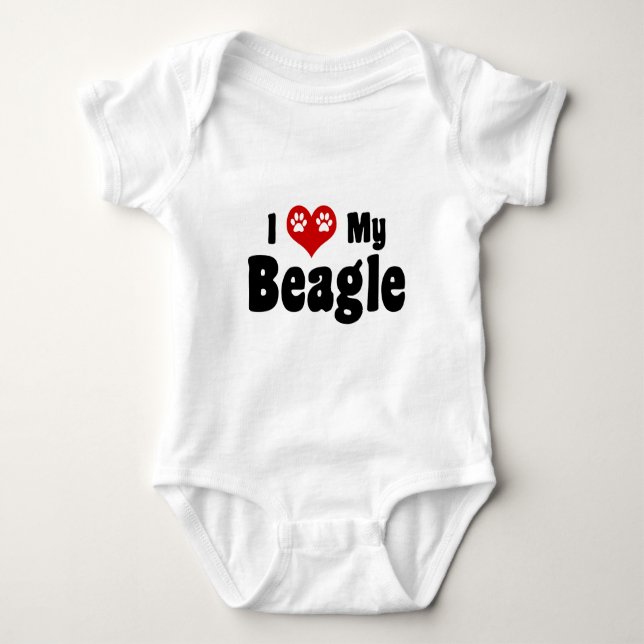 I Kärlek My Beagle T-shirt (Framsida)