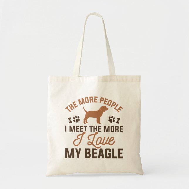 I Kärlek My Beagle Tygkasse (Framsidan)