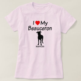 I Kärlek My Beauceron Hund T-shirt