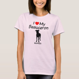 I Kärlek My Beauceron Hund T-shirt