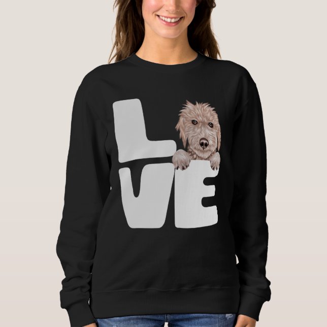 I Kärlek My Bedlington Terrier Hund T Shirt (Framsida)