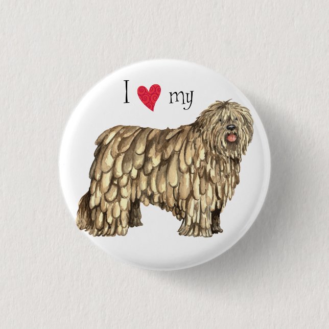 I Kärlek my Bergamasco Knapp (Framsida)