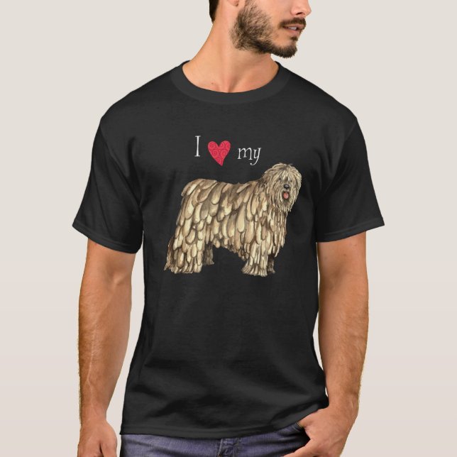 I Kärlek my Bergamasco T-shirt (Framsida)