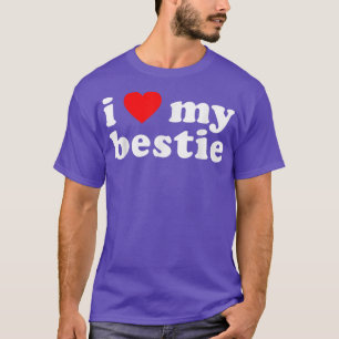 I KÄRLEK MY BESTIE Best Friend BFF Cute Matching F T Shirt