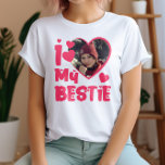 I Kärlek My Bestie Personlig Photo T Shirt<br><div class="desc">I Kärlek My Bestie Personlig Photo,  anpassningsbar Best Friend bild</div>