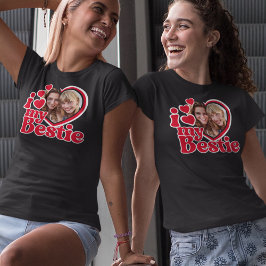 I Kärlek My Bestie Photo Anpassningsbar T Shirt