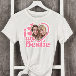 I Kärlek My Bestie Photo Anpassningsbar T Shirt