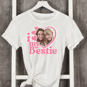 I Kärlek My Bestie Photo Anpassningsbar T Shirt