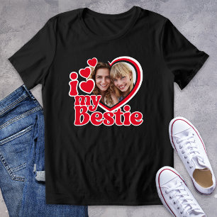 I Kärlek My Bestie Photo Anpassningsbar T Shirt