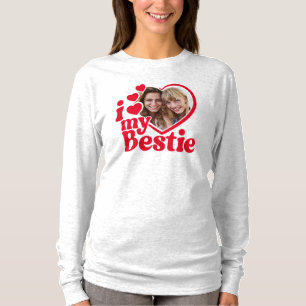 I Kärlek My Bestie Photo Anpassningsbar T Shirt