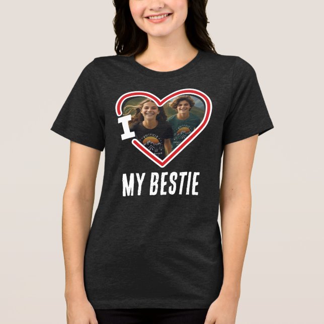 I Kärlek My Bestie Photo T Shirt (Framsida)