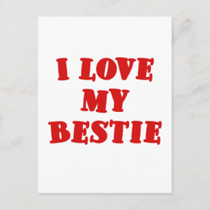 I Kärlek my Bestie Vykort