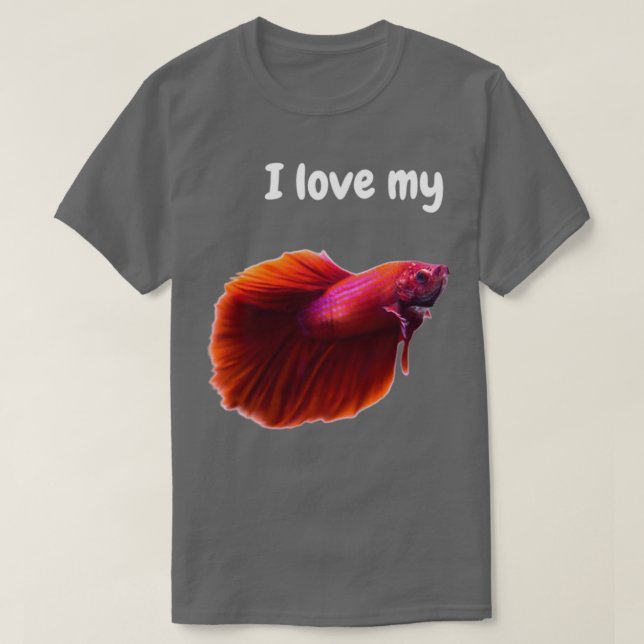 I kärlek my Betta T Shirt (Design framsida)
