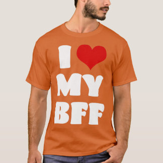 I Kärlek, MY BFF Bestie I Hjärtat Best Friend Cute T Shirt