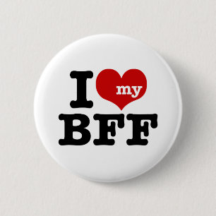 I Kärlek My BFF Knapp