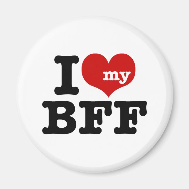 I Kärlek My BFF Magnet (Framsidan)