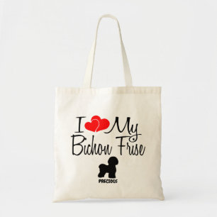 I Kärlek My Bichon Frise Hund Tygkasse