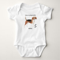 I Kärlek My Big Brother Beagle Hund för Baby
