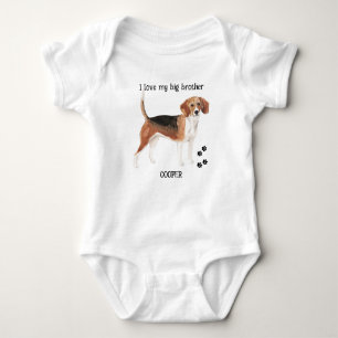 I Kärlek My Big Brother Beagle Hund för Baby T Shirt