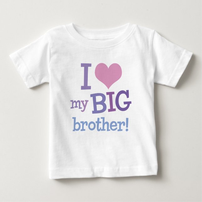 I Kärlek My Big Brother T-shirt (Framsida)