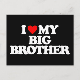 I KÄRLEK MY BIG BROTHER VYKORT
