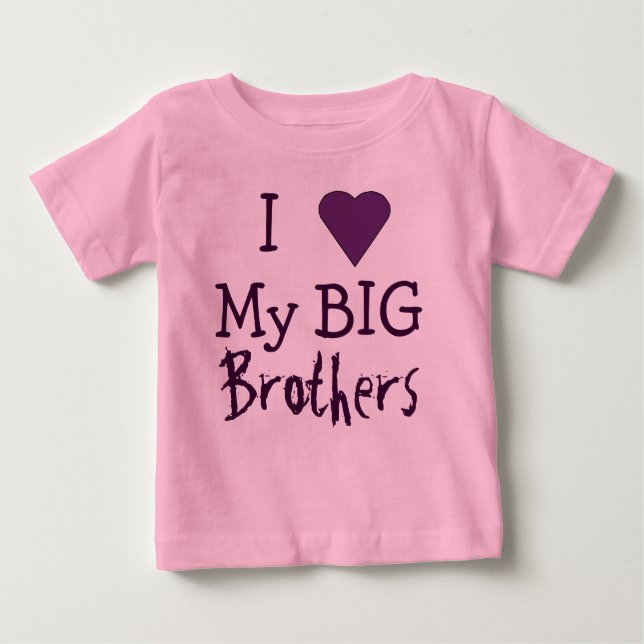 I KÄRLEK My Big Brothers T Tee (Framsida)