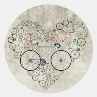 I Kärlek My Bike Runt Klistermärke