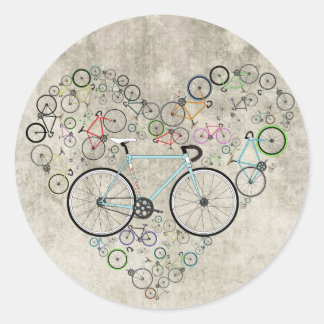 I Kärlek My Bike Runt Klistermärke