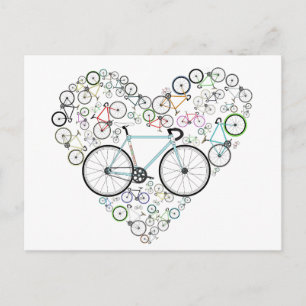 I Kärlek My Bike Vykort