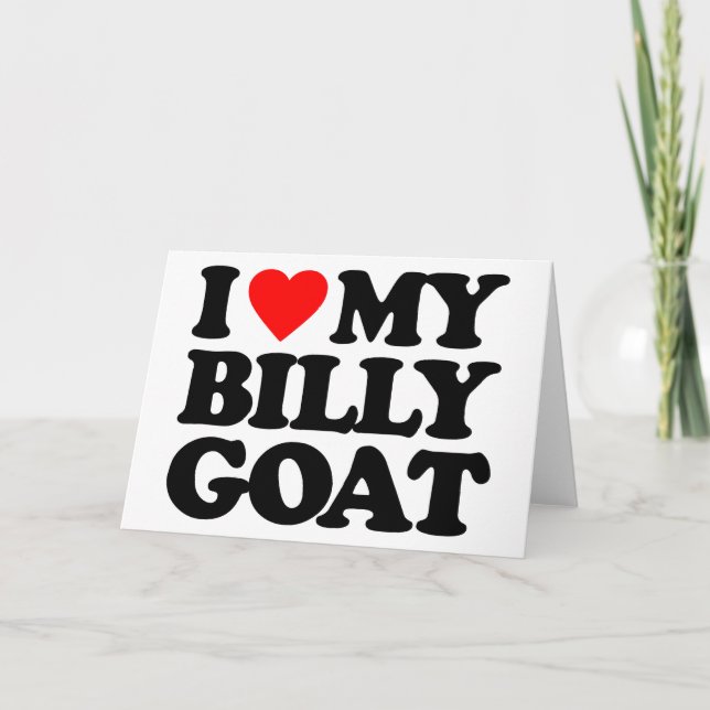 I KÄRLEK MY BILLY GOAT KORT (Framsida)
