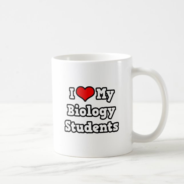 I Kärlek My Biology Studenter Kaffemugg (Höger)