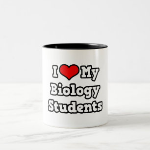 I Kärlek My Biology Studenter Två-Tonad Mugg