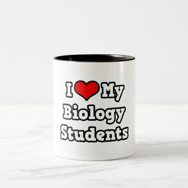 I Kärlek My Biology Studenter Två-Tonad Mugg (Center)