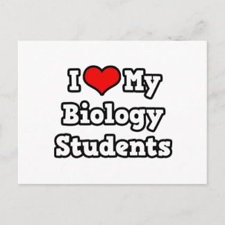 I Kärlek My Biology Studenter Vykort