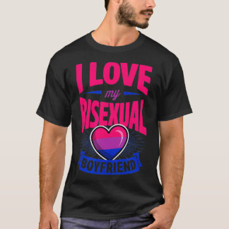 I Kärlek My Bisexual Boykompis Cute Bi Pride Anniv T Shirt