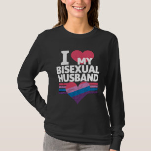 I Kärlek My Bisexual Make Bi Pride Bisexual Flagga T Shirt