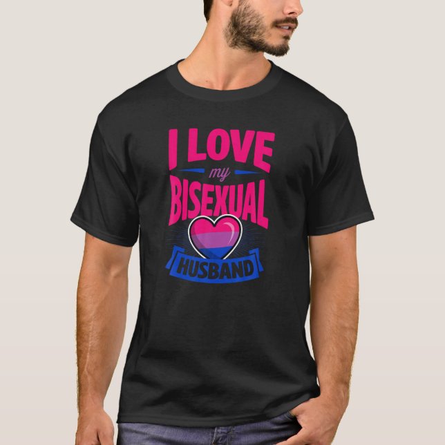 I Kärlek My Bisexual Make Cute Bi Pride Anniversa T Shirt (Framsida)