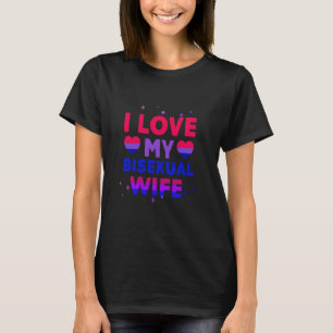 I Kärlek, My Bisexual Makfe Cute Bi-Pridet T Shirt
