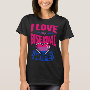 I Kärlek, My Bisexual Makfe Cute Bi-Pridet T Shirt