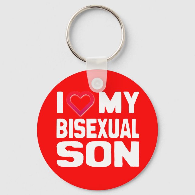 I KÄRLEK MY BISEXUAL SON - -.png Nyckelring (Framsida)